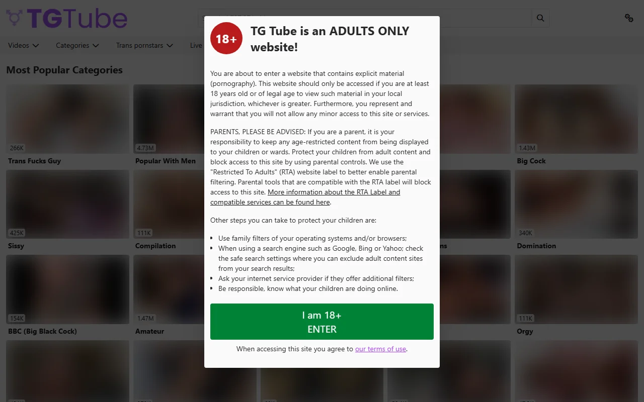 Screenshot: Tgtube Screenshot of Tgtube
